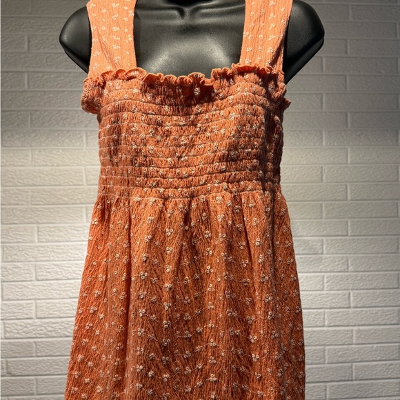 Susan Lawrence Orange Sleeveless Square Neck - Picture 1 of 3
